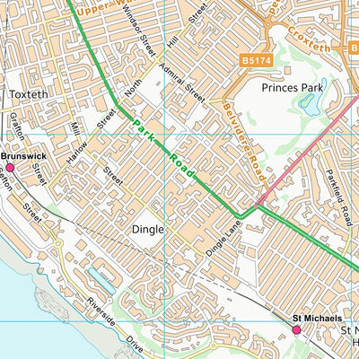 UK Topographic Maps Wirral District (B) (SJ38) digital map