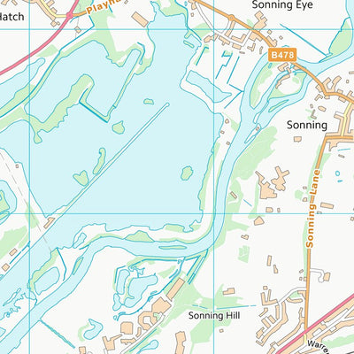UK Topographic Maps Wokingham (B) (SU77) digital map