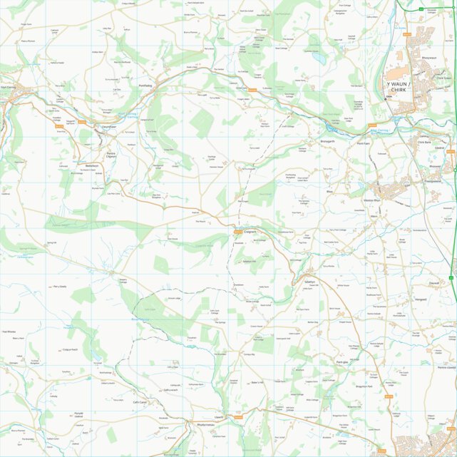 Wrecsam - Wrexham (SJ23) Map by UK Topographic Maps | Avenza Maps