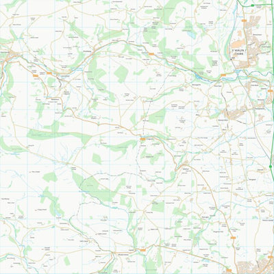UK Topographic Maps Wrecsam - Wrexham (SJ23) digital map