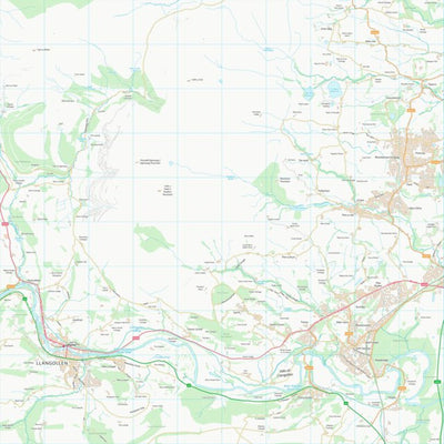 UK Topographic Maps Wrecsam - Wrexham (SJ24) digital map