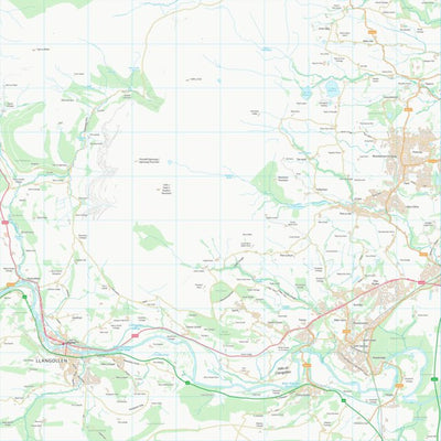 UK Topographic Maps Wrecsam - Wrexham (SJ24) digital map