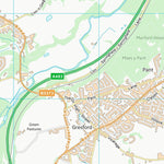 UK Topographic Maps Wrecsam - Wrexham (SJ35) digital map