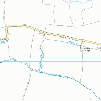 UK Topographic Maps Wyboston Ward 1 (1:10,000) digital map