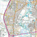 UK Topographic Maps Wyboston Ward 1 (1:25,000) digital map