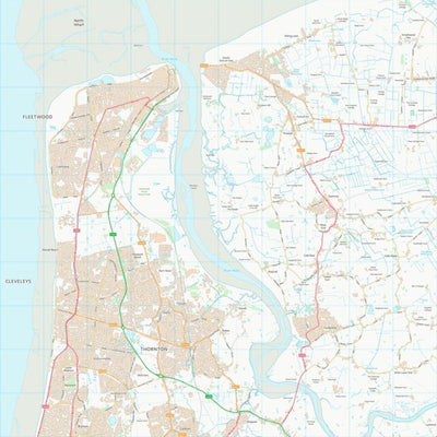 UK Topographic Maps Wyre District (B) (SD34) digital map