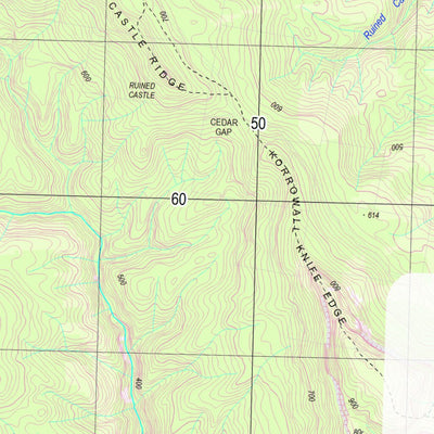 Ultra-Trail Australia Course Setters Map UTA100 / UTA50 2021 digital map