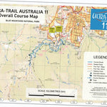 Ultra-Trail Australia UTA11 - Overall Course Map 2021 digital map