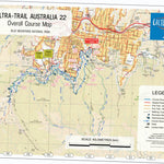 Ultra-Trail Australia UTA22 - Overall Course Map 2021 digital map