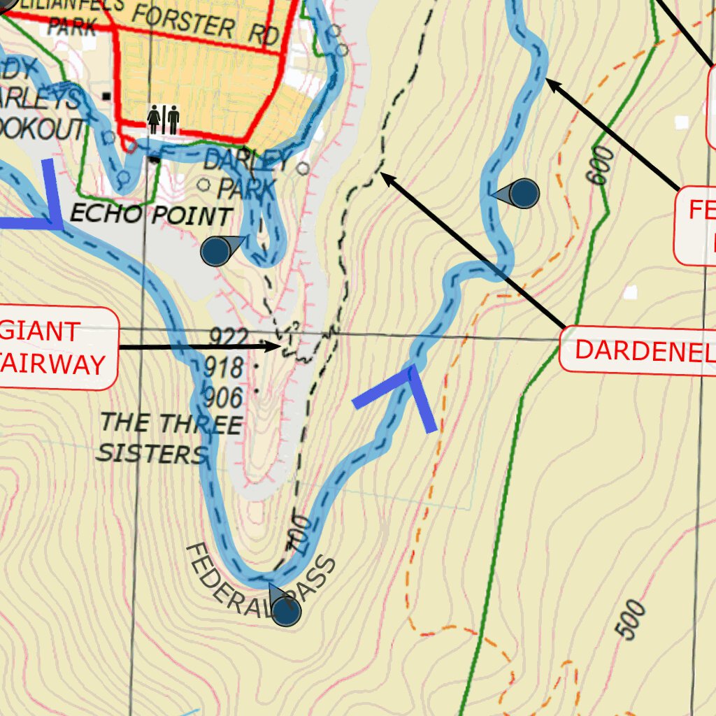 UTA22 - Overall Course Map 2021 by Ultra-Trail Australia | Avenza Maps
