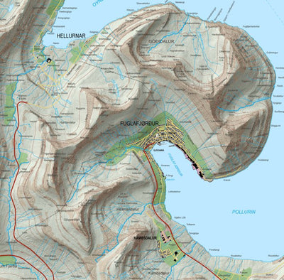 Umhvørvisstovan Fuglafjørður, Eysturoyar digital map