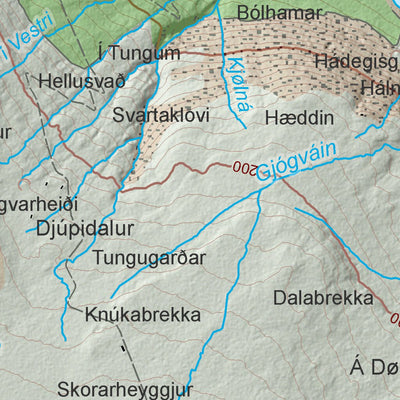 Umhvørvisstovan Húsavík, Sandoyar digital map