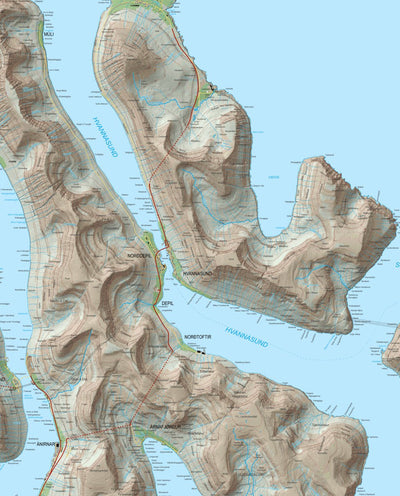 Umhvørvisstovan Hvannasund, Norderøerne digital map