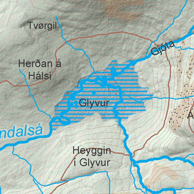 Umhvørvisstovan Vágur, Vågø digital map