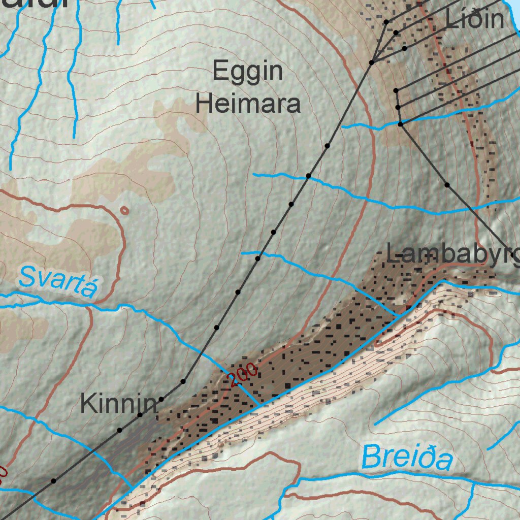 Vágur, Vågø Map by Umhvorvisstovan | Avenza Maps