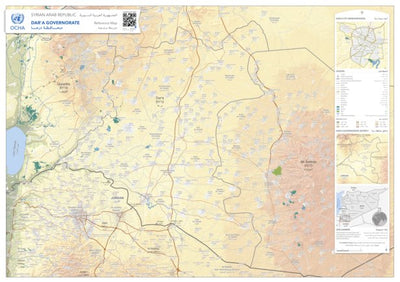 UN OCHA Regional office for the Syria Crisis Dara Governorate Reference Map in English/Arabic Dec 2015 digital map
