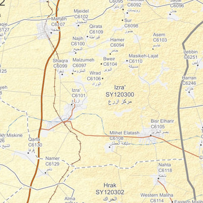 UN OCHA Regional office for the Syria Crisis Dara Governorate Reference Map in English/Arabic Dec 2015 digital map