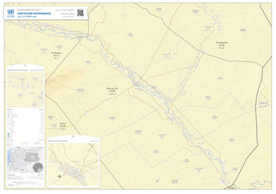UN OCHA Regional office for the Syria Crisis Deir ez-zor governorate reference map digital map