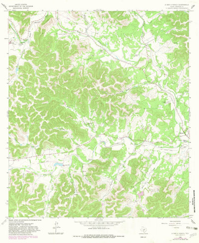 United States Geological Survey A Bar A Ranch, TX (1964, 24000-Scale) digital map
