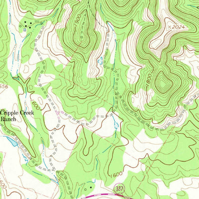 United States Geological Survey A Bar A Ranch, TX (1964, 24000-Scale) digital map