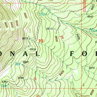 United States Geological Survey Abajo Peak, UT (2001, 24000-Scale) digital map