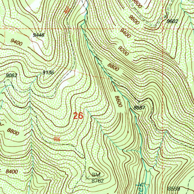 United States Geological Survey Abajo Peak, UT (2001, 24000-Scale) digital map