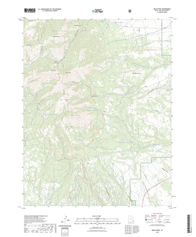 United States Geological Survey Abajo Peak, UT (2023, 24000-Scale) digital map