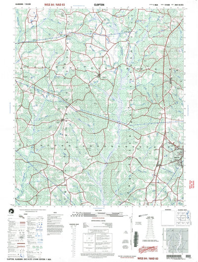 United States Geological Survey Abbeville, AL (1997, 50000-Scale) digital map