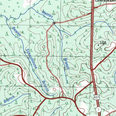 United States Geological Survey Abbeville, AL (1997, 50000-Scale) digital map