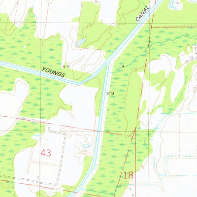United States Geological Survey Abbeville East, LA (1975, 24000-Scale) digital map