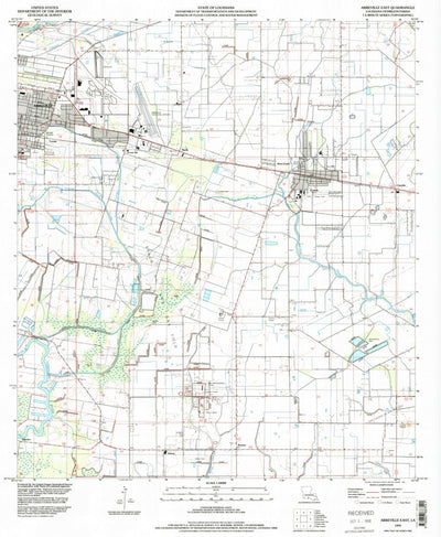 United States Geological Survey Abbeville East, LA (1994, 24000-Scale) digital map