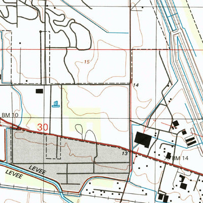 United States Geological Survey Abbeville East, LA (1994, 24000-Scale) digital map