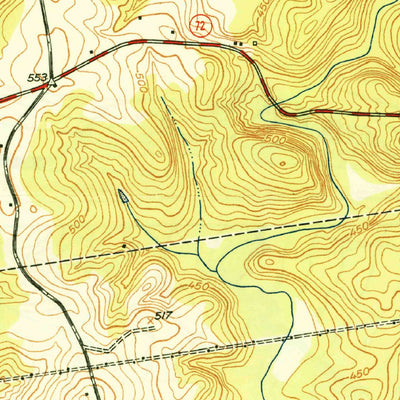 United States Geological Survey Abbeville East, SC (1950, 24000-Scale) digital map