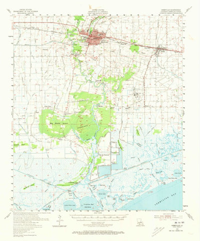 United States Geological Survey Abbeville, LA (1954, 62500-Scale) digital map