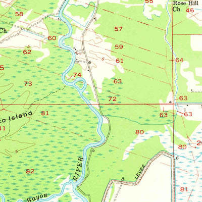 United States Geological Survey Abbeville, LA (1954, 62500-Scale) digital map