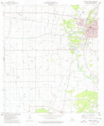 United States Geological Survey Abbeville West, LA (1975, 24000-Scale) digital map