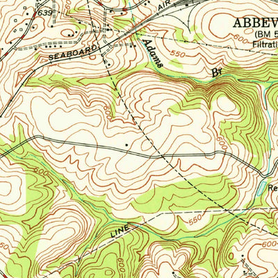 United States Geological Survey Abbeville West, SC (1948, 24000-Scale) digital map