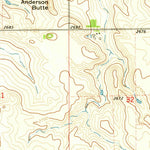 United States Geological Survey Abbey Hill, ND (1973, 24000-Scale) digital map