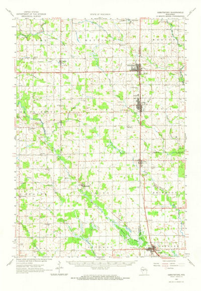 United States Geological Survey Abbotsford, WI (1963, 62500-Scale) digital map