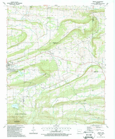 United States Geological Survey Abbott, AR (1987, 24000-Scale) digital map