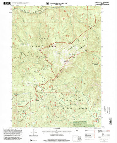 United States Geological Survey Abbott Butte, OR (1998, 24000-Scale) digital map