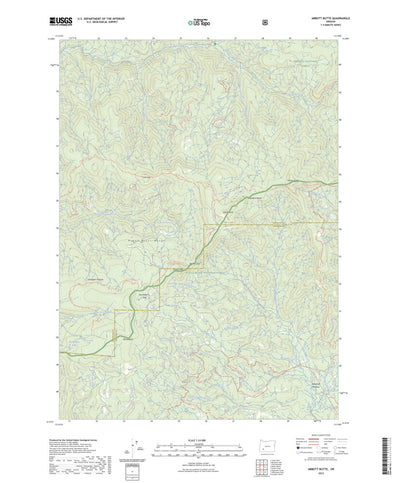 United States Geological Survey Abbott Butte, OR (2023, 24000-Scale) digital map