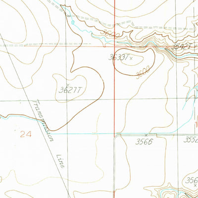 United States Geological Survey Abbott Lake, MT (1985, 24000-Scale) digital map