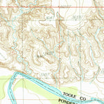 United States Geological Survey Abbott Lake, MT (1985, 24000-Scale) digital map
