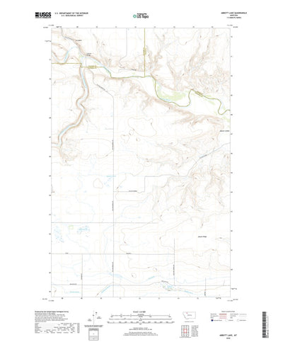 United States Geological Survey Abbott Lake, MT (2020, 24000-Scale) digital map