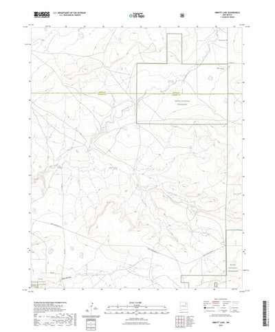 United States Geological Survey Abbott Lake, NM (2023, 24000-Scale) digital map