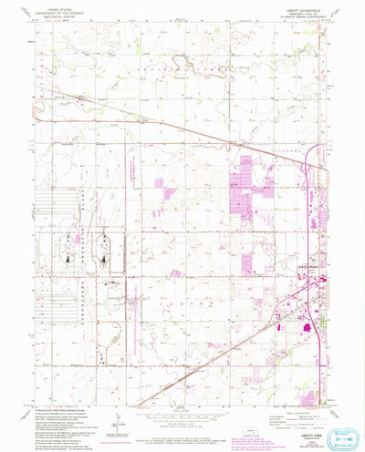 United States Geological Survey Abbott, NE (1962, 24000-Scale) digital map