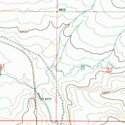 United States Geological Survey Abbott, NM (1998, 24000-Scale) digital map