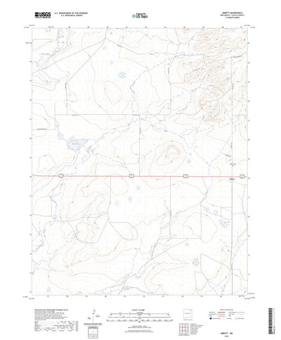 United States Geological Survey Abbott, NM (2023, 24000-Scale) digital map