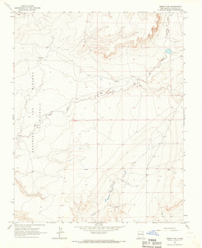 United States Geological Survey Abbott NW, NM (1965, 24000-Scale) digital map